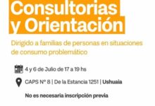Photo of SE REALIZAN ACTIVIDADES DE PREVENCIÓN Y TRATAMIENTO DE CONSUMOS PROBLEMÁTICOS EN EL CAPS 8 DE USHUAIA