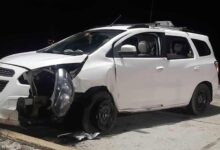 Photo of Fuerte impacto de taxista contra una columna camino al Aeropuerto de Ushuaia
