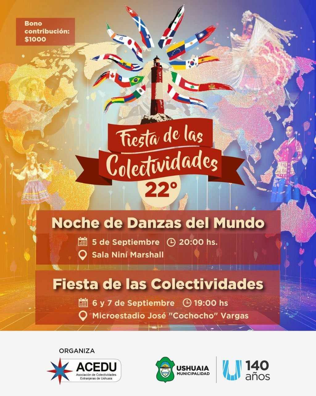 Photo of LA MUNICIPALIDAD DE USHUAIA PRESENTA LA 22° EDICIÓN DE LA FIESTA DE LAS COLECTIVIDADES