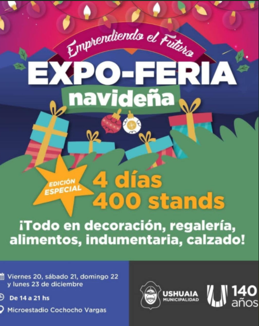 Photo of DEL 20 AL 23 DE DICIEMBRE SE REALIZARÁ LA EXPO FERIA NAVIDEÑA EN EL MICROESTADIO “COCHOCHO” VARGAS