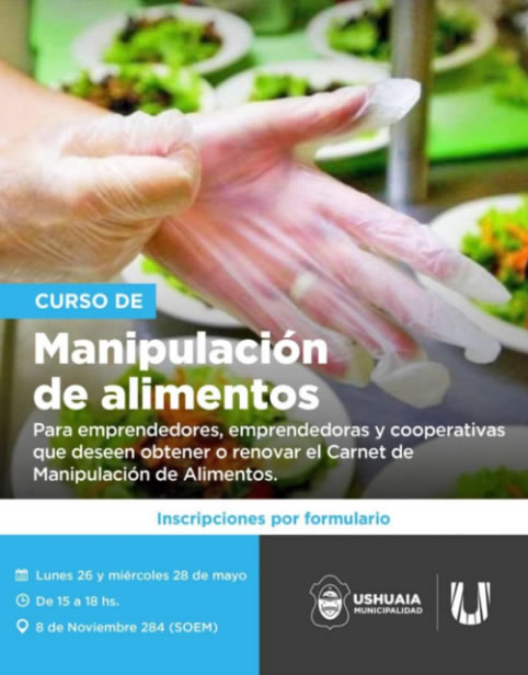Photo of NUEVO CURSO DE MANIPULACIÓN DE ALIMENTOS PARA EMPRENDEDORES Y COOPERATIVAS